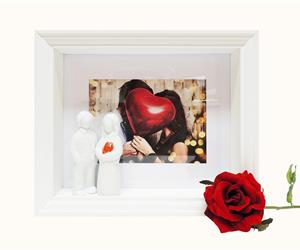 Moldura Namorados & Rosa