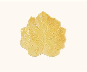Prato Pão Folha- Amarelo