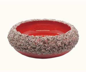 Taça Meio Musgada M - Vermelha e Branca