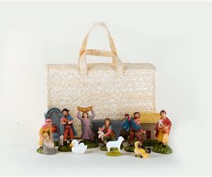 Presépio Terracota - 12 Figuras c/ Cesto