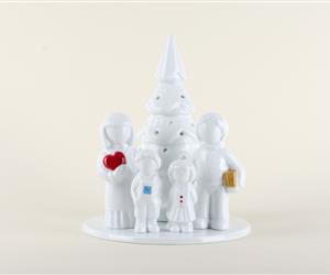 Árvore Família - Vidrada - Pais e 2 Filhos