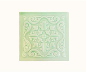 Azulejo Geométrico - Base de Copo - Verde Água