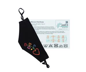 Máscara Bordada à Mão 