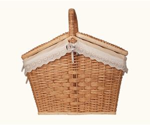 Cesto Pic-Nic em Vime Natural