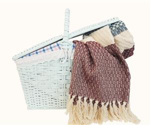 Cesto Pic-Nic em Vime + Manta