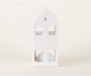 Casa T-light com vela LED- Branca