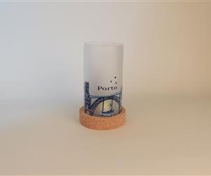 Luminária Vidro e Cortiça - Porto