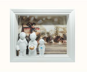 Moldura da Família - Natal - Avós e Neto