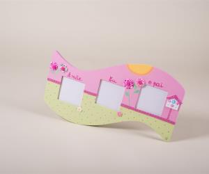 Moldura 3 Fotos - Tema "FLORES"