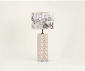 Candeeiro Cerâmica Texturada Bege