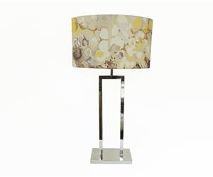 Candeeiro INOX c/ Abajour Oval