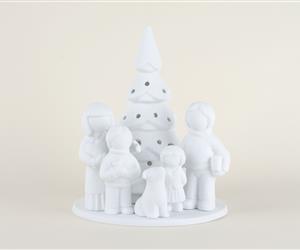 Árvore Família - Biscuit - Pais, 2 Filhos e Cão