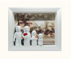 Moldura da Família - Natal - Pais e Filhas