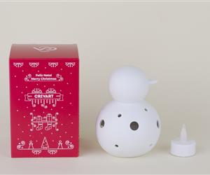 Boneco de Neve Luminária - Biscuit