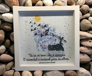 Quadro -  "Só se vê bem ..." - Principezinho