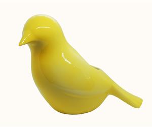 Pássaro Vaso - Vidrado Amarelo