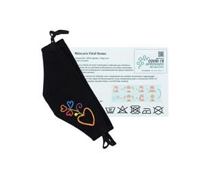 Máscara Bordada à Mão 