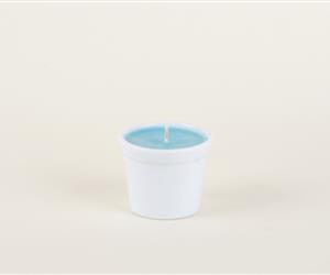 Vaso com Vela - Azul