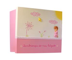 Caixa de Recordações (vela, toalha e Fato Batizado)