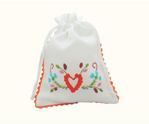 Saco biscoitos - Bordado Viana 