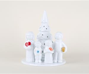 Árvore Família - Vidrado - Pais e 2 Filhos