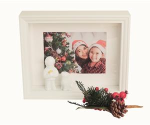 Moldura da Família - Natal - Neto e Cão