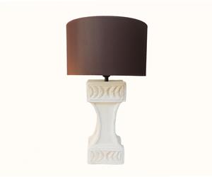 Candeeiro Cerâmica Coluna  - Branco