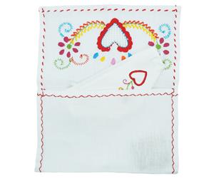 Conjunto Bolsa e Máscara Bordado 