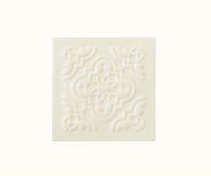 Azulejo Flor - Base de Copo - Branco