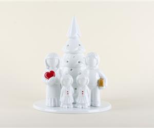 Árvore Família - Vidrada - Pais e 2 Filhas