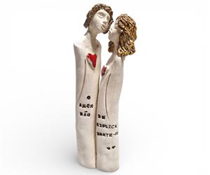 Escultura Namorados "Sentir"