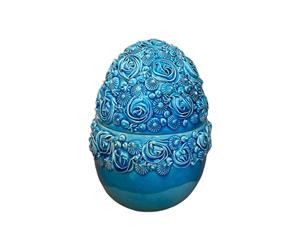 Ovo em Relevo - Azul Turquesa - M