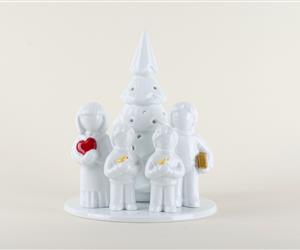 Árvore Família - Vidrado - Pais e 2 Filhos