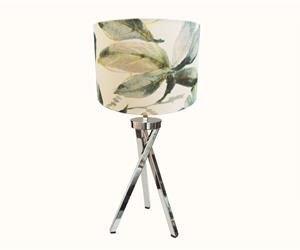 Candeeiro INOX c/ Abat-jour Aveludado