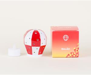 Balão Ar Quente - Luminária Vermelho