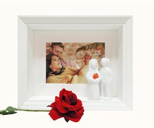 Moldura Namorados & Rosa