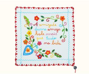 Lenço dos Namorados bordado Vila Verde S