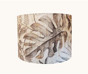 Abat-jour - Padrão Folhas Castanhas