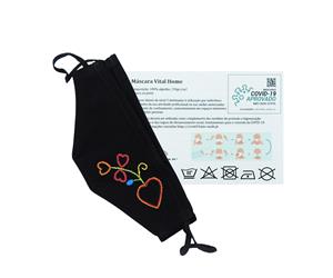 Máscara Bordada à Mão 