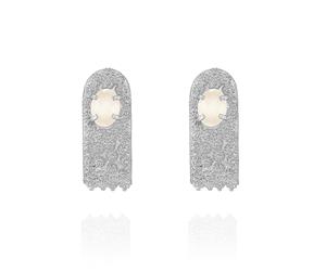 BRINCOS ELMA COLLECTION PR - PEDRA BRANCA