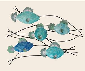 Escultura "MAR" - 5 Peixes