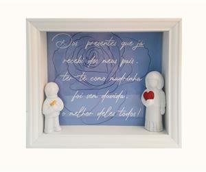 Moldura Família - Páscoa - Madrinha e Afilhado