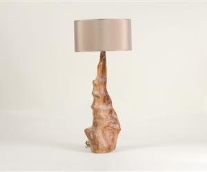 Candeeiro Raiz de Oliveira e Tecido