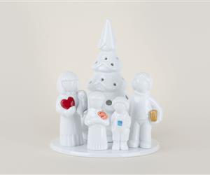 Árvore Família - Vidrada - Pais e 3 Filhos